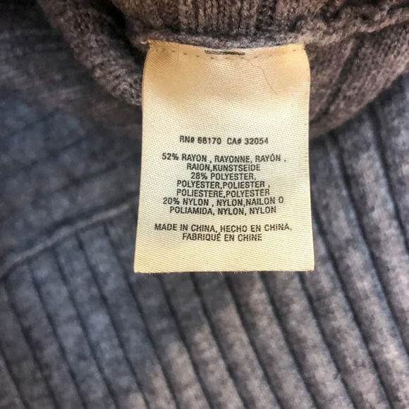 MOTH Anthropologie Knit Cowl Neck Ribbed Grey Sweater Women's XS - Picture 5 of 7